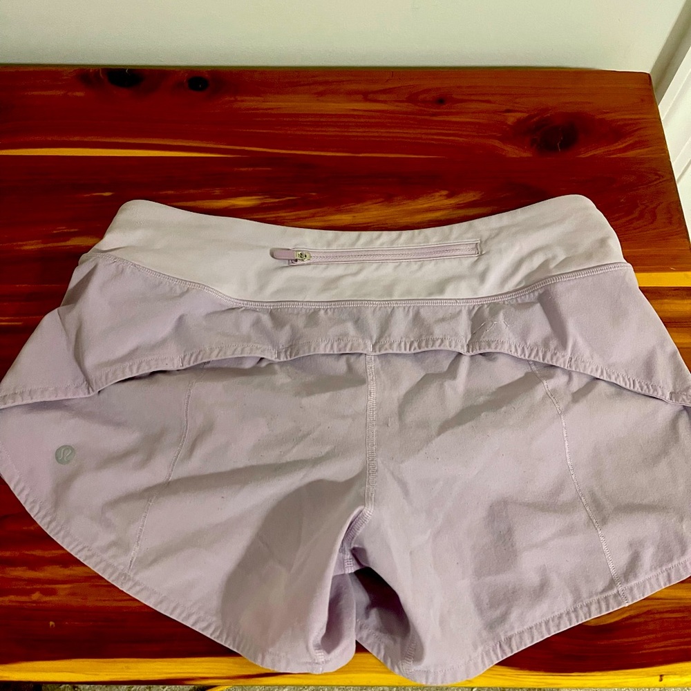 Lululemon Speed Up - lavender - size 6 tall